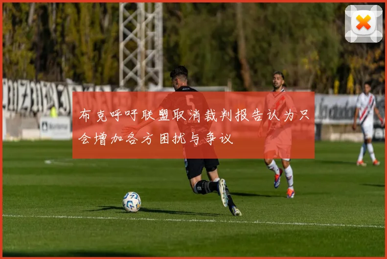 布克呼吁联盟取消裁判报告认为只会增加各方困扰与争议